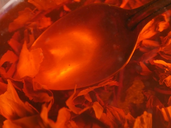 За чаем