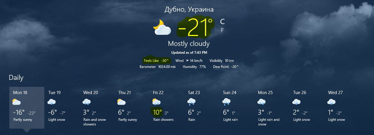Погода радует…